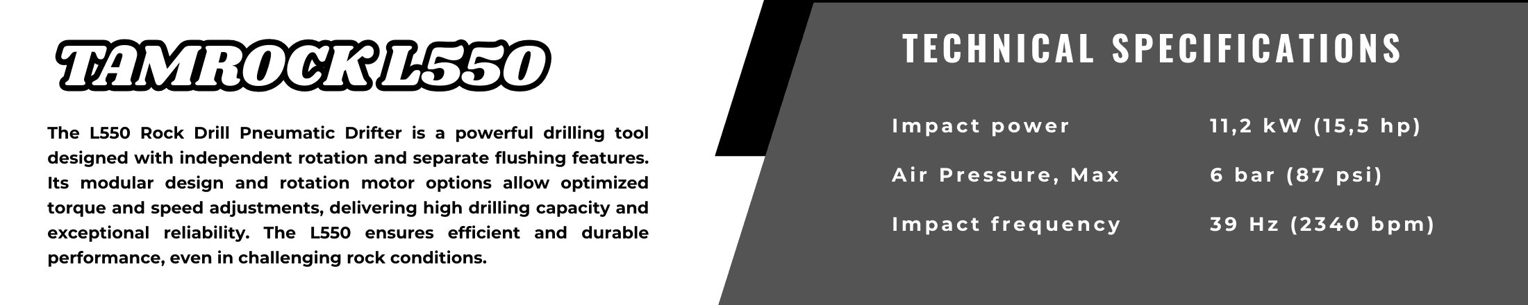 Rock Drills TAMROCK L550 For Sale Drill Rigs